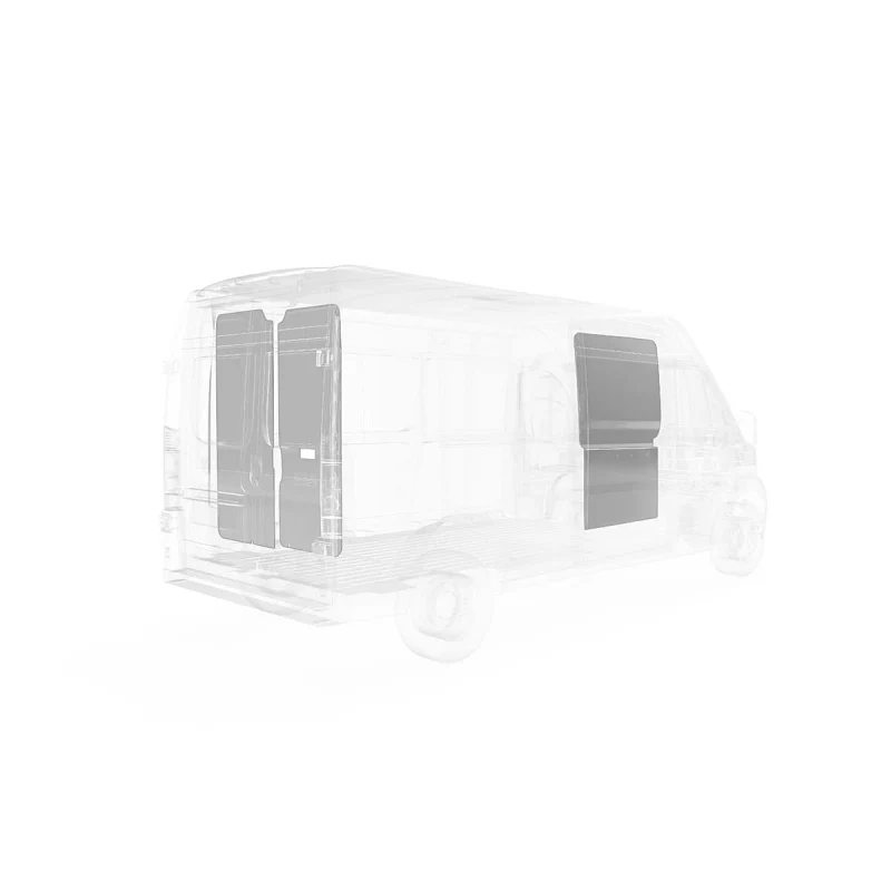 LEGEND EconoLite Wall Liner ONLY - Dual Side Doors RAM ProMaster 159" Wheelbase Cargo Van High Roof - Textured Grey Model 05R04-20-H.2 - Image 4