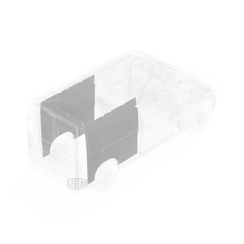 LEGEND EconoLite Wall Liner ONLY - RAM ProMaster 159" Wheelbase Cargo Van High Roof - Textured Grey - Single Side Door Model 05R04-20-H - Image 4
