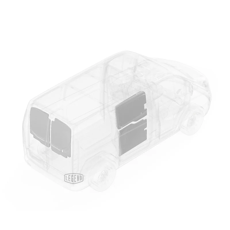 LEGEND EconoLite Door Liner ONLY - Ford Transit (all Wheelbase lengths) Cargo Van High Roof - Textured Grey Model 07F00-20-H