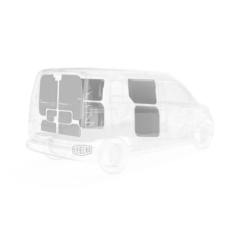 LEGEND EconoLite Door Liner ONLY - Ford Transit Connect Short Wheelbase Cargo Van - Textured Grey Model 07F01-20 - Image 5