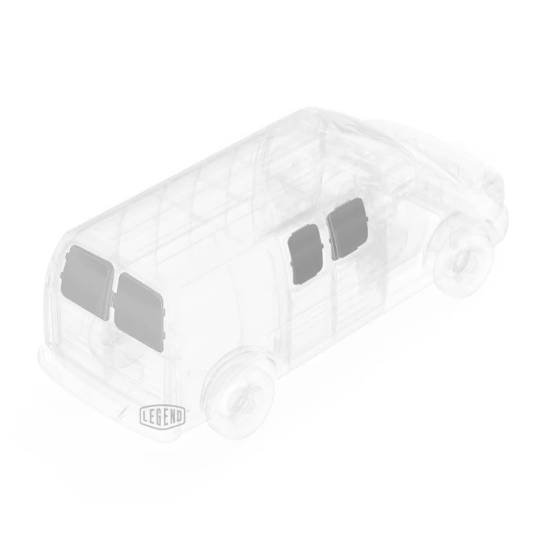 LEGEND EconoLite Door Liner ONLY - Sliding Doors GMC Savana/Chevy Express Cargo Van (all Wheelbase lengths) - Textured Grey Model 07G00-20