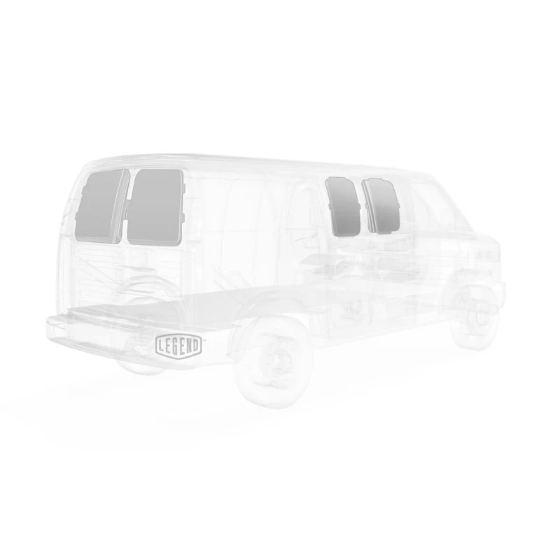 LEGEND EconoLite Door Liner ONLY - Sliding Doors GMC Savana/Chevy Express Cargo Van (all Wheelbase lengths) - Textured Grey Model 07G00-20 - Image 2