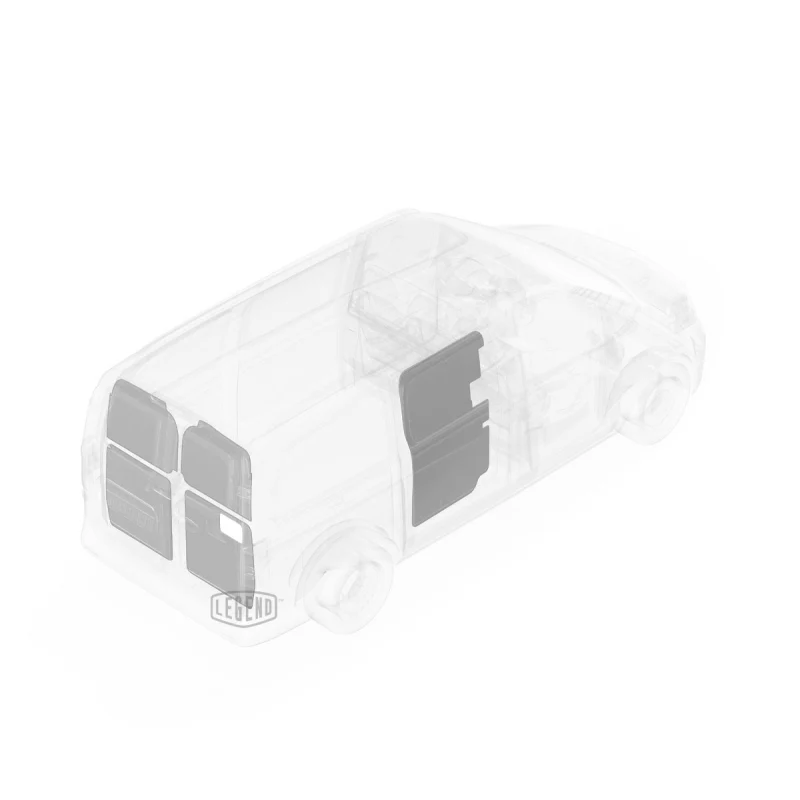 LEGEND EconoLite Door Liner ONLY - Dual Doors Mercedes Metris 126" Wheelbase Cargo Van Low Roof - Textured Grey Model 07M01-20.2