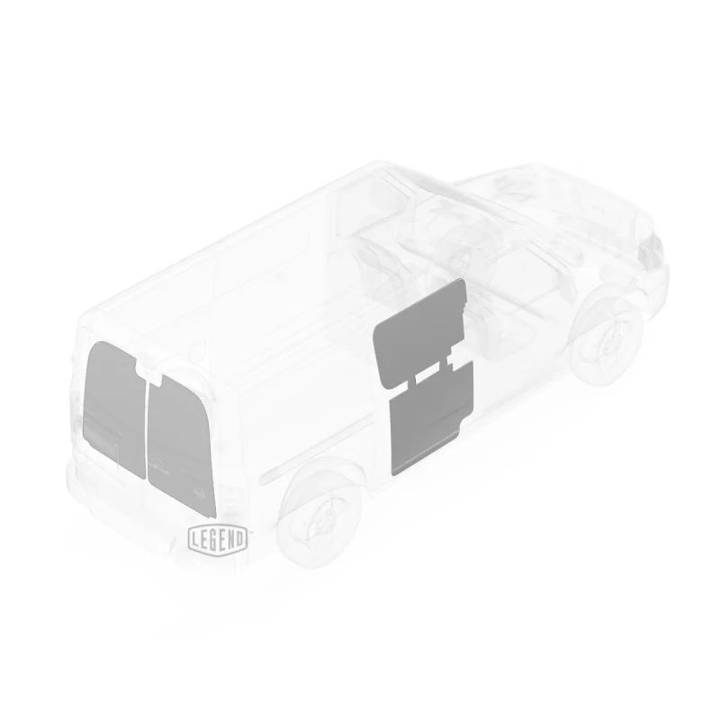 LEGEND EconoLite Door Liner ONLY - Nissan NV Cargo Van Regular Wheelbase High Roof - Textured Grey Model 07N02-20-H
