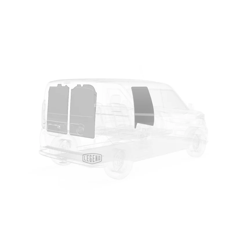 LEGEND EconoLite Door Liner ONLY - RAM ProMaster City Cargo Van Regular Wheelbase - Textured Grey Model 07R01-20 - Image 4