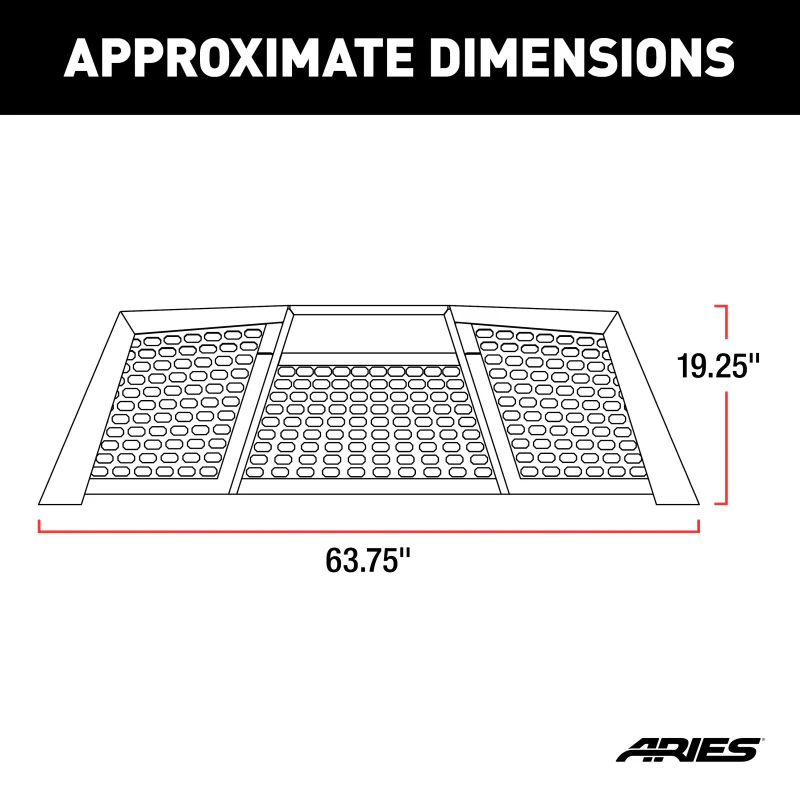 ARIES Switchback Black Aluminum Headache Rack, Select Chevrolet Colorado, GMC Canyon Model 1110109 - Image 5