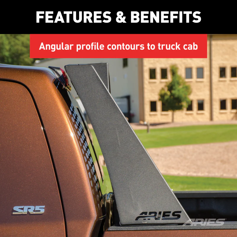 ARIES Switchback Black Aluminum Headache Rack, Select Chevrolet Colorado, GMC Canyon Model 1110109 - Image 7