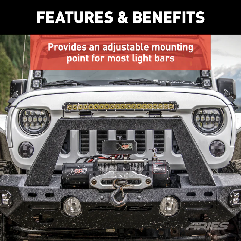ARIES Base-Mount Light Bar Brackets Model 1110312 - Image 4