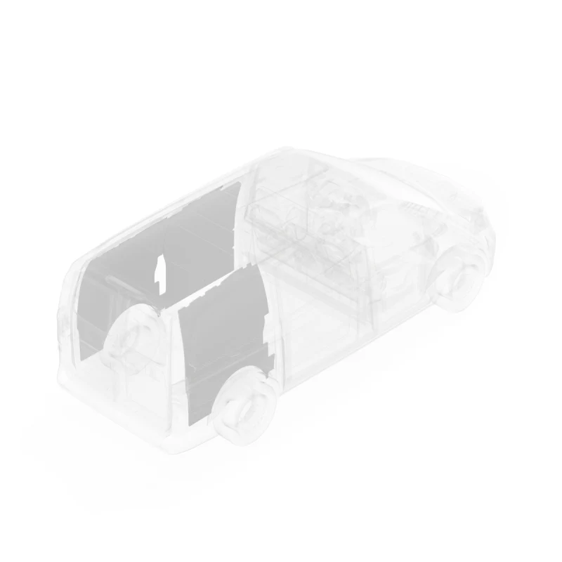 LEGEND DuraTherm Wall Liner ONLY - Dual Side Doors Mercedes Metris 135" Extended Wheelbase Cargo Van Low Roof- White Model 114-114-2614.2 - Image 4