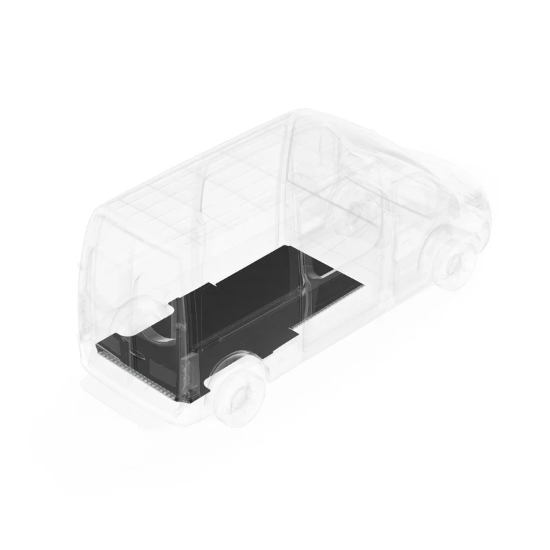LEGEND StabiliGrip Kit With Sills Dual Doors Mercedes Sprinter 144" Wheelbase Cargo Van 3 Pc Model 121-135-6441.2