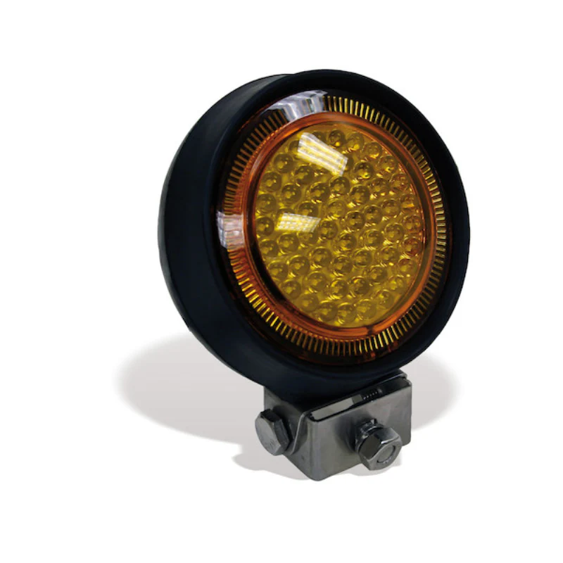 Buyers Products 5 Inch Round LED Amber Sealed Rubber Flood Light Model 1492111 - Image 3