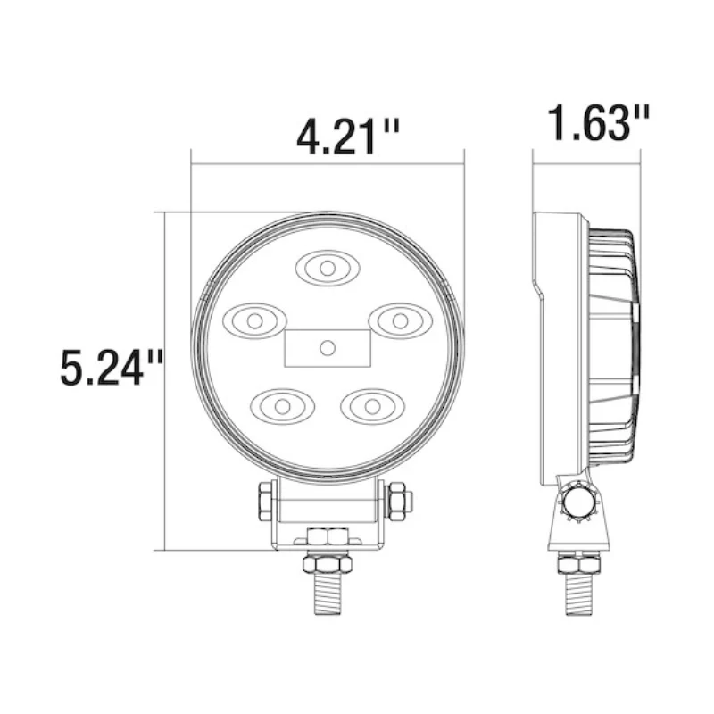 Buyers Products 4 Inch Wide LED Round Flood Light Model 1492130 - Image 7