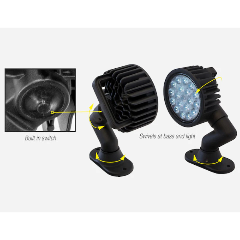 Buyers Products 5 Inch Ultra Bright Articulating Round Wide LED Spot Light Model 1492146 - Image 5