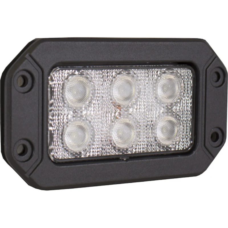 Buyers Products Recessed 6.5 Inch Wide LED Rectangular Flood Light Model 1492191 - Image 2