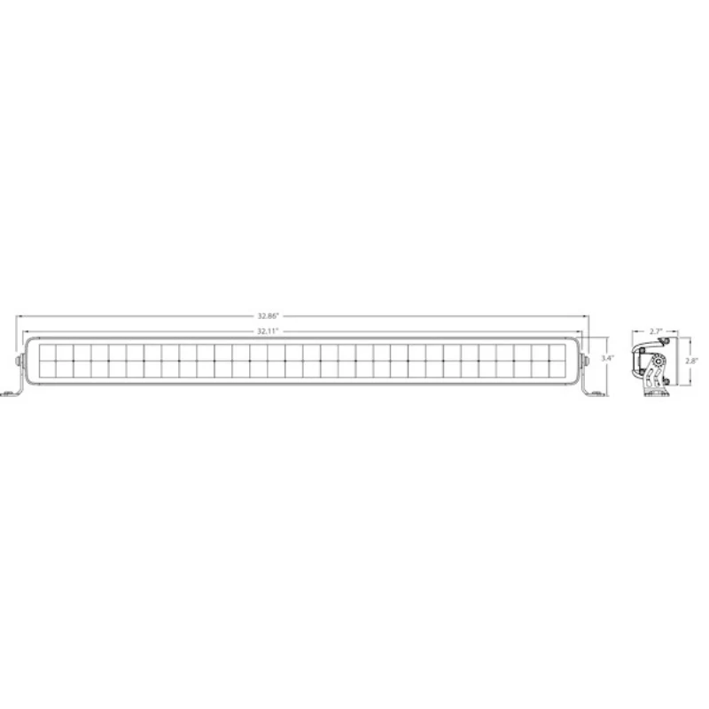 Buyers Products Edgeless Ultra Bright 32" LED Combination Spot-Flood Light Bar - Dual Row Series Model 1492263 - Image 11