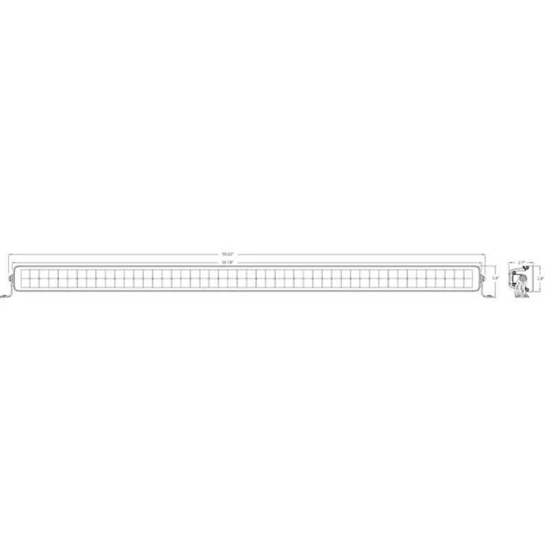 Buyers Products Edgeless Ultra Bright 50" LED Combination Spot-Flood Light Bar - Dual Row Series Model 1492265 - Image 8