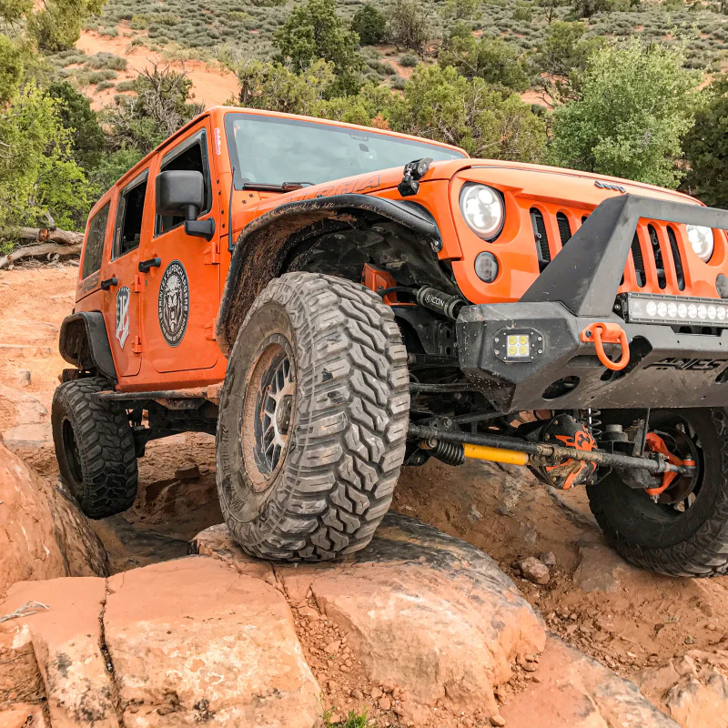 ARIES Jeep Wrangler JK Black Aluminum Front Fender Flares Model 1500201 - Image 8