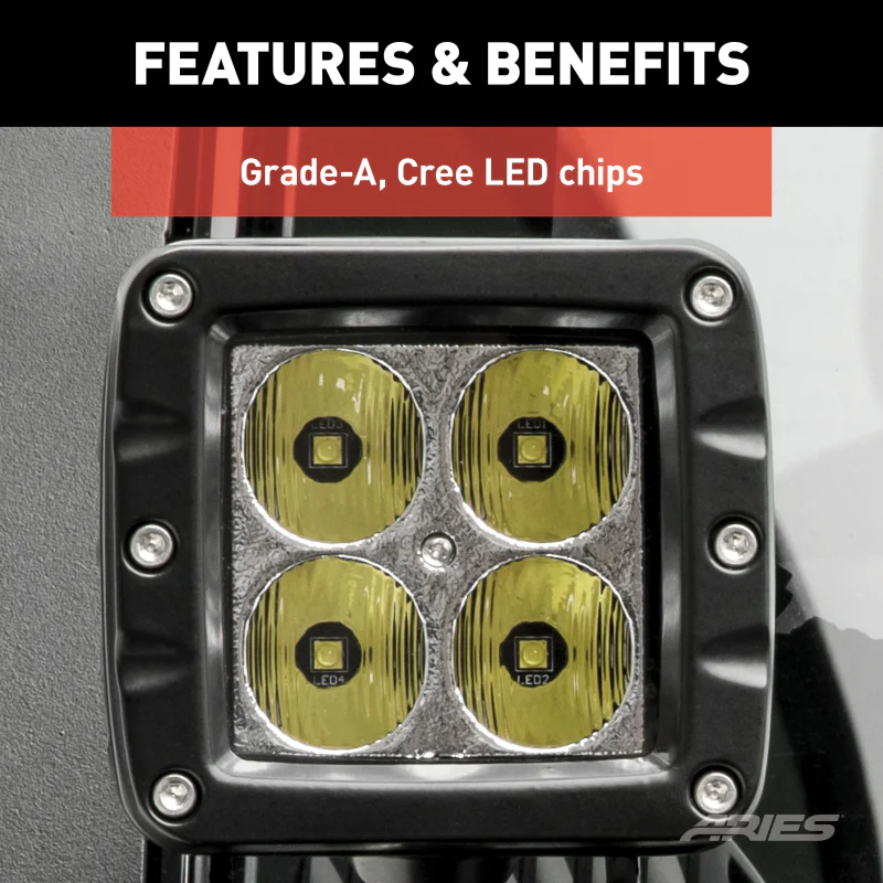 ARIES 2" Square Cube LED Lights (2,200 Lumens) Model 1501252 - Image 8