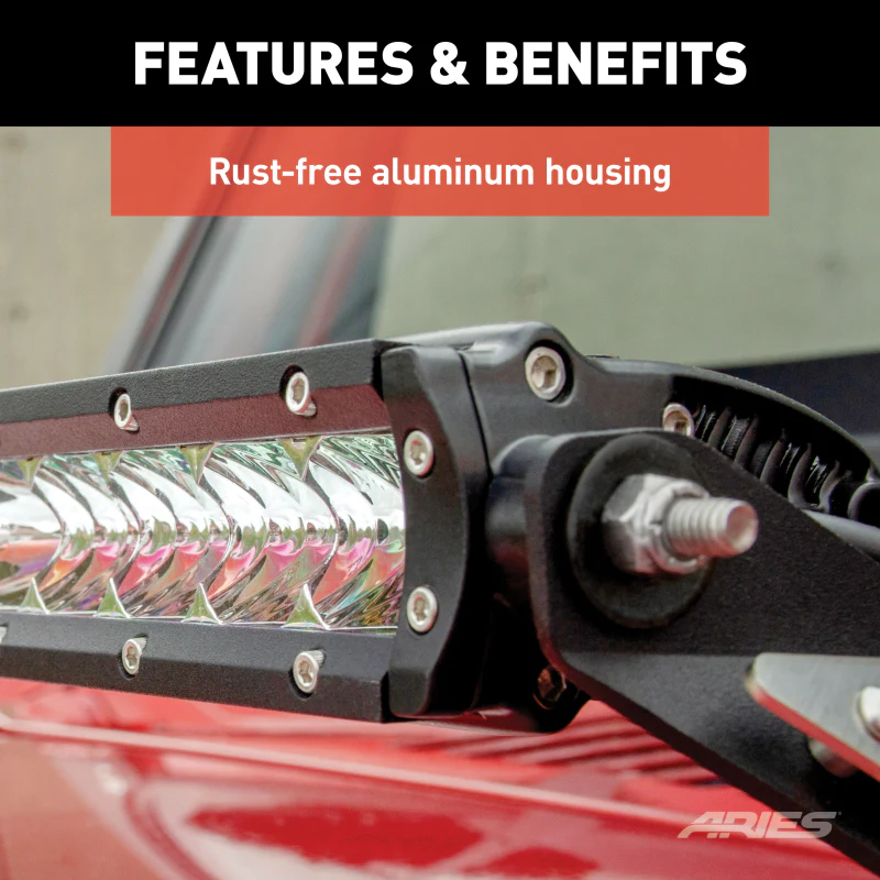 ARIES 10" Single-Row LED Light Bar (4,900 Lumens) Model 1501260 - Image 8