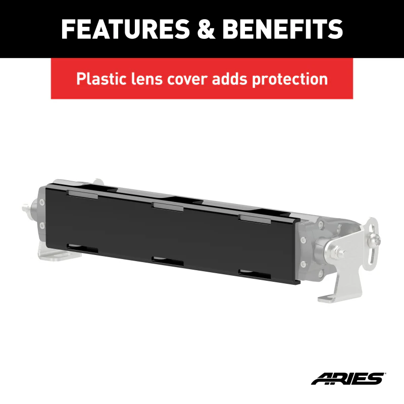 ARIES LED Light Cover for 10" Single-Row Light Bars Model 1501261 - Image 4