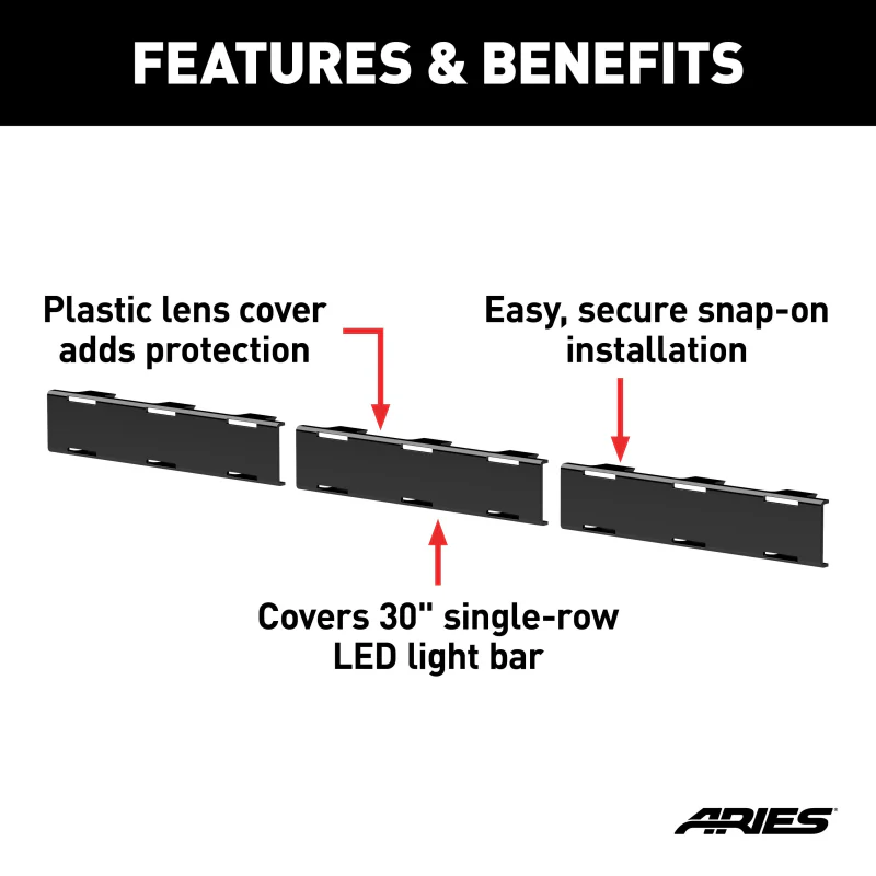 ARIES LED Light Covers for 30" Light Bar Model 1501265 - Image 3