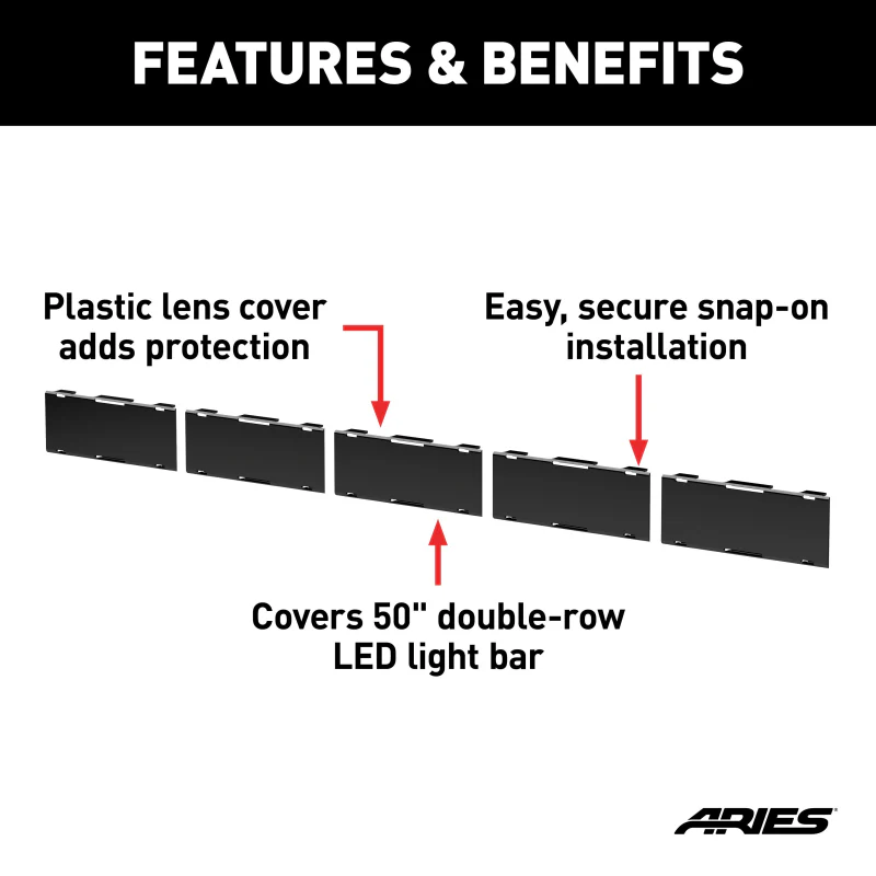 ARIES LED Light Covers for 50" Light Bar Model 1501279 - Image 3