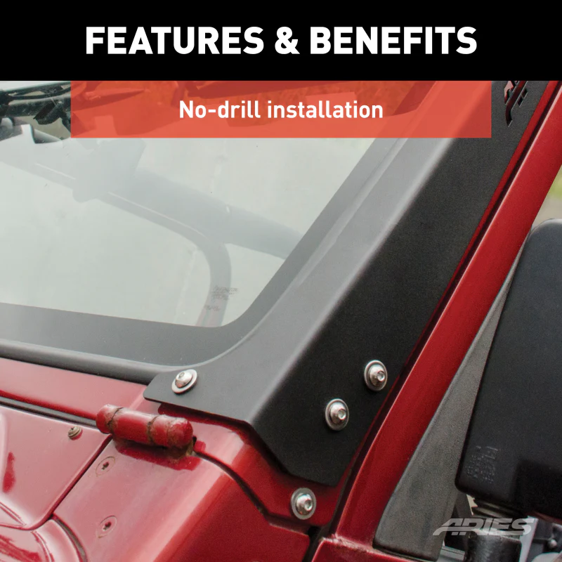 ARIES Jeep TJ Roof Light and Brackets Model 1501303 - Image 8