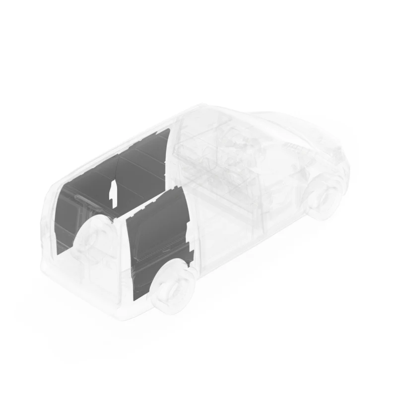 LEGEND DuraTherm Wall Liner ONLY - Mercedes Metris 126" Wheelbase Cargo Van Low Roof- White - Single Side Door Model 154-114-2614 - Image 3