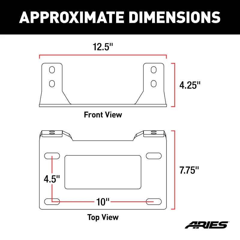 ARIES Winch Fairlead Mount Model 15600FB - Image 2