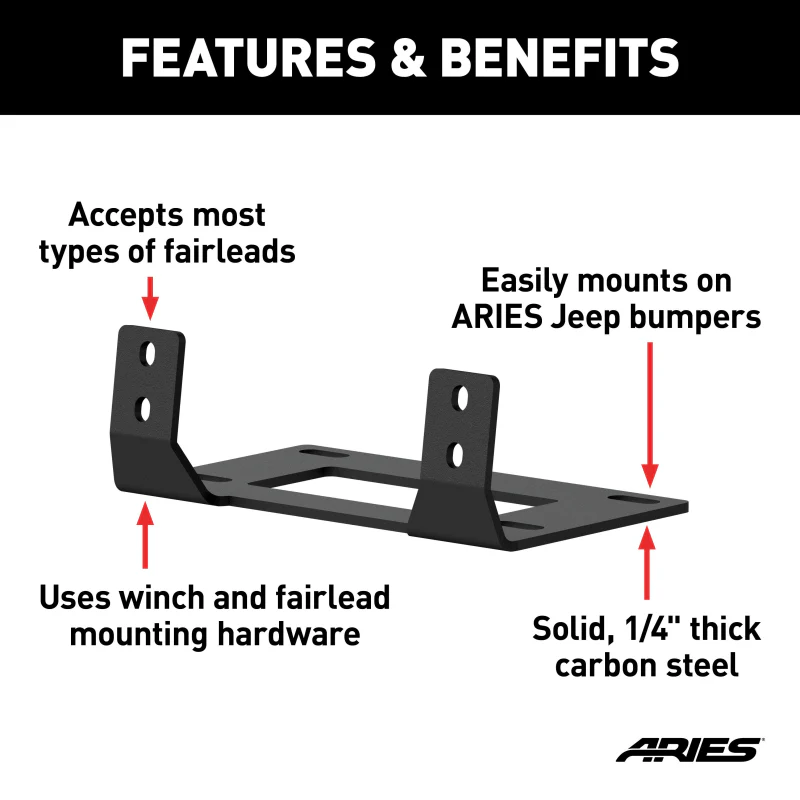 ARIES Winch Fairlead Mount Model 15600FB - Image 3