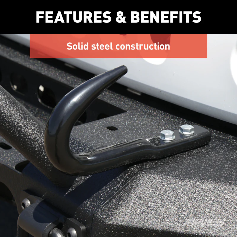 ARIES Bolt-On Bumper Tow Hook (9,000 lbs.) Model 15600TW - Image 5