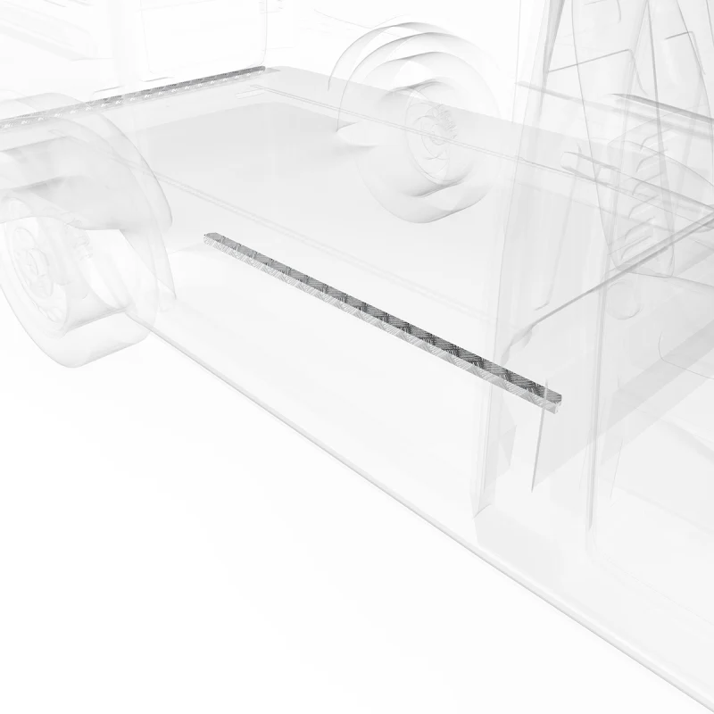 LEGEND Aluminum Floor Sill Set Mercedes Metris 126" Wheelbase Cargo Van - Single Side Door Model 159-151-1010 - Image 3