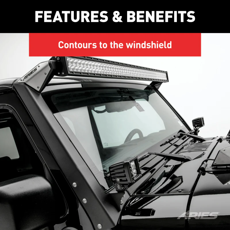 ARIES Jeep JK Roof Light Mounting Brackets Model 15911 - Image 5