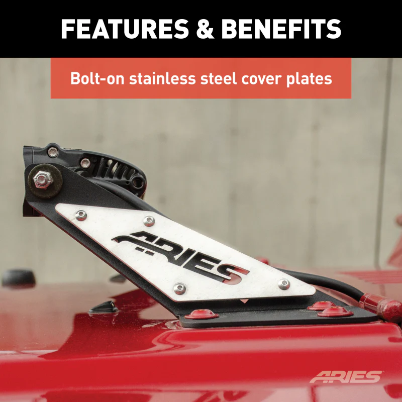 ARIES Jeep TJ Hood Light Mounting Brackets Model 15913 - Image 6