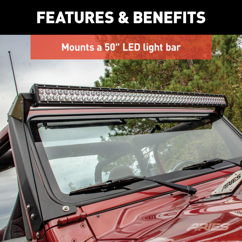 ARIES Jeep TJ Roof Light Mounting Brackets Model 15915 - Image 4