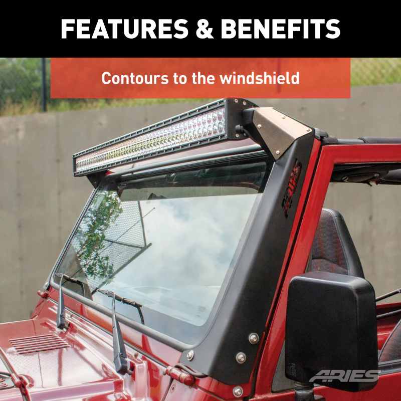 ARIES Jeep TJ Roof Light Mounting Brackets Model 15915 - Image 5