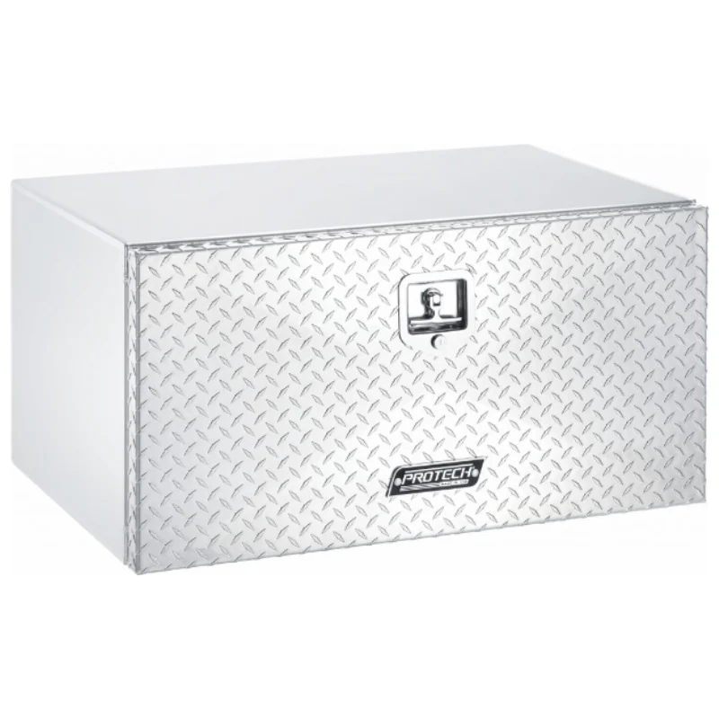ProTech Underbody Box - 15X18X30 Diamond Plate Drop Door Style Bright Aluminum Model 20-2027D