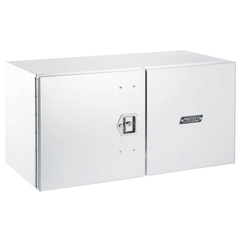 ProTech Underbody Box - 18X24X36 Passenger Side Double Smooth Barn Door Style Bright Aluminum Model 20-2195R