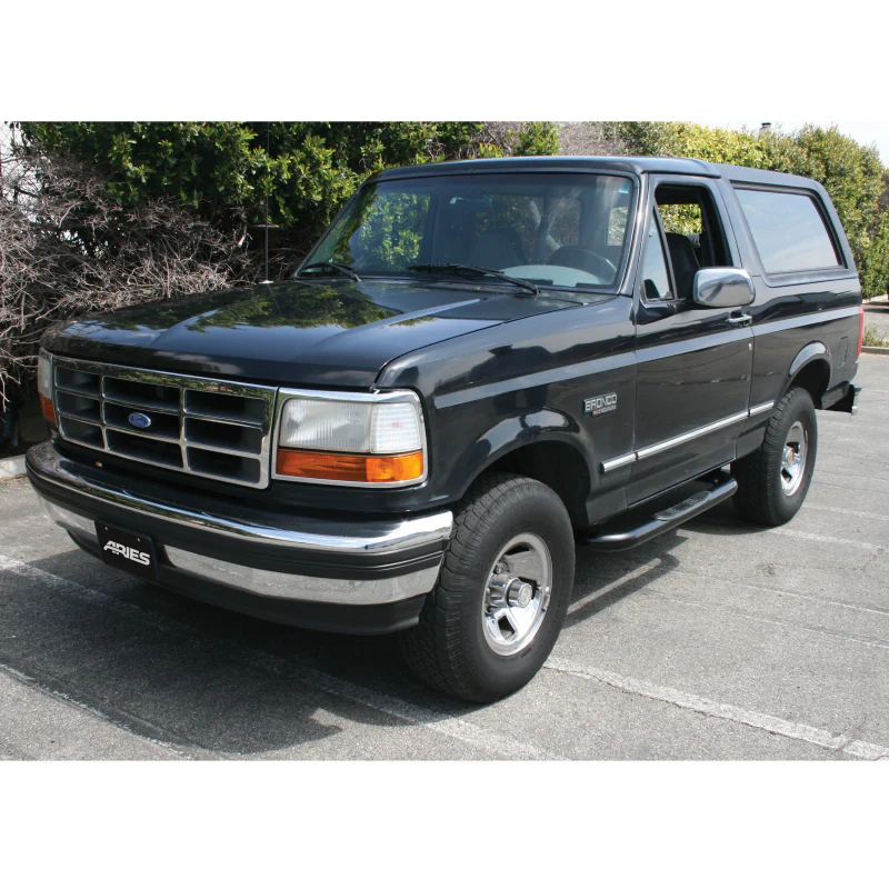 ARIES 3" Round Black Steel Side Bars, Select Ford Bronco, F-150 Model 203001 - Image 7