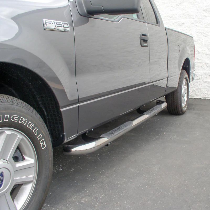 ARIES 3" Round Polished Stainless Step Nerf Bars Model 203016-2 - Image 7