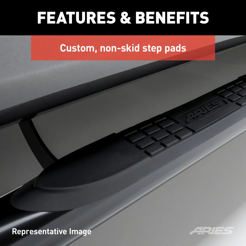 ARIES 3" Round Polished Stainless Side Bars, Select Ford Bronco Model 203038-2 - Image 5