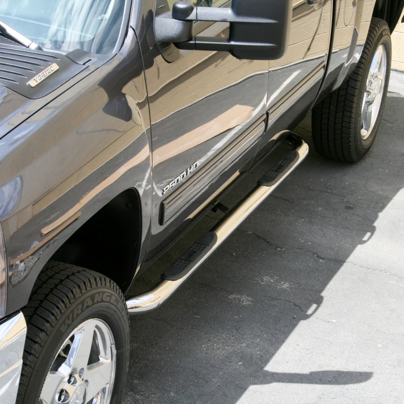 ARIES 3" Round Polished Stainless Step Nerf Bars Model 204009-2 - Image 7