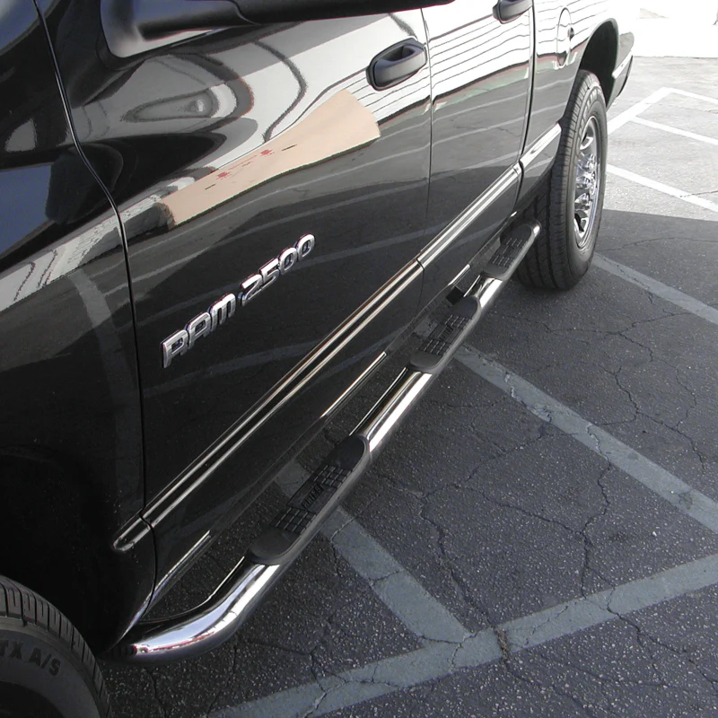 ARIES 3" Round Polished Stainless Step Nerf Bars Model 205008-2 - Image 8