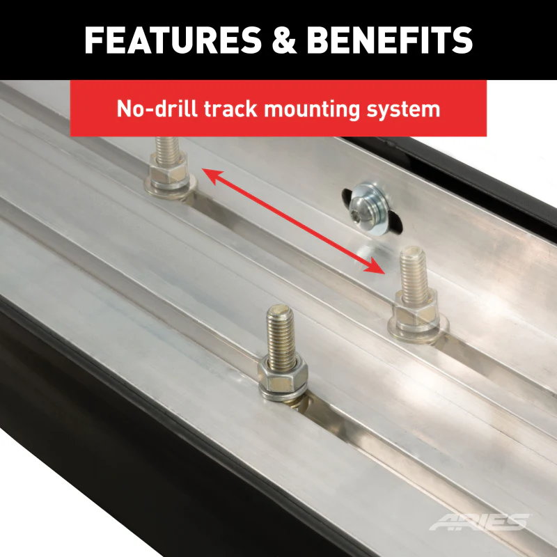 ARIES AeroTread 5" x 70" Polished Stainless Running Boards Model 2051001 - Image 5