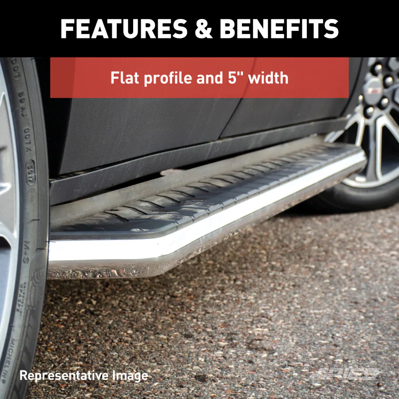 ARIES AeroTread 5" x 67" Polished Stainless Running Boards Model 2051034 - Image 8