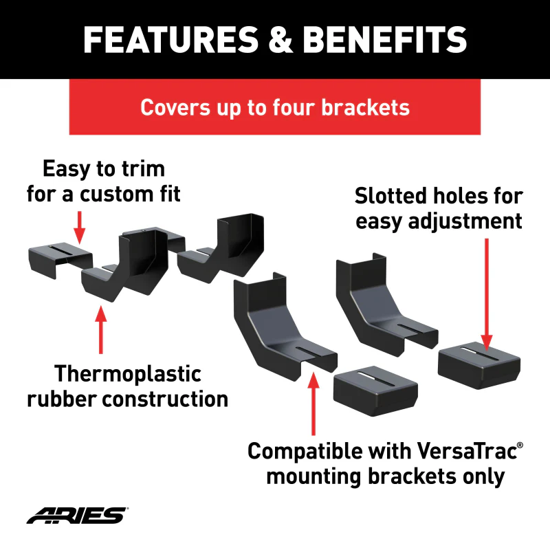 ARIES VersaTrac Bracket Covers (4-Pack) Model 2055140 - Image 3