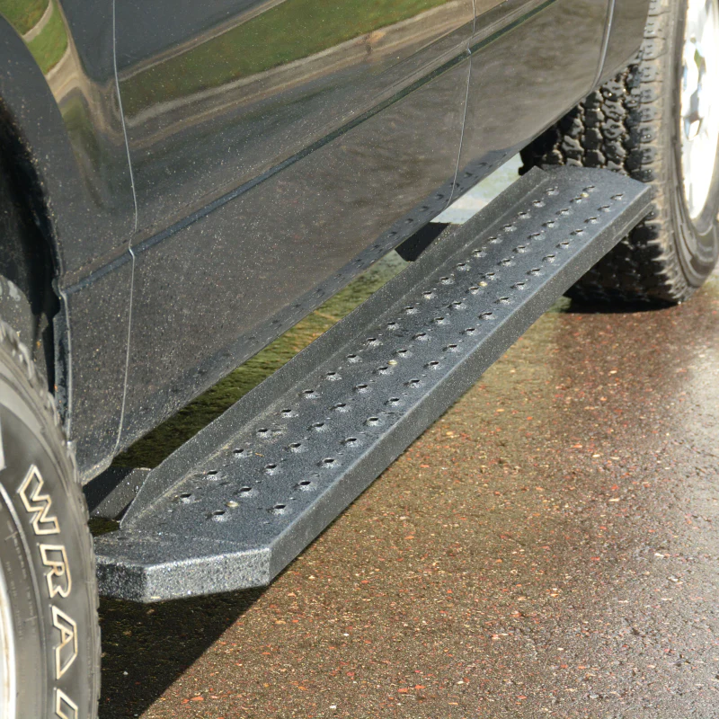 ARIES RidgeStep 6-1/2" x 75" Black Steel Running Boards Model 2055523 - Image 2
