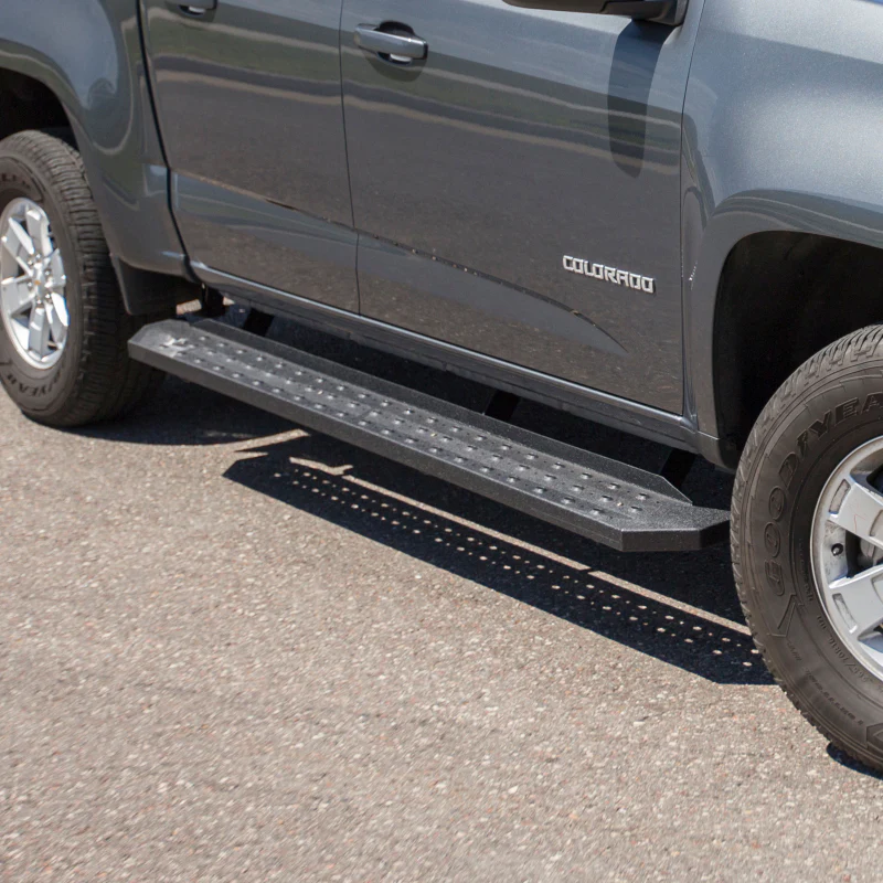 ARIES RidgeStep 6-1/2" x 75" Black Steel Running Boards Model 2055532 - Image 2