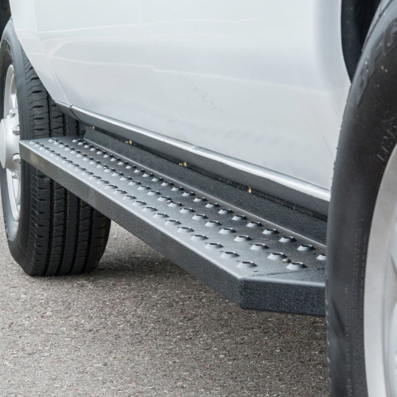 ARIES RidgeStep 6-1/2" x 96", 36" Black Steel Running Boards Model 2055537 - Image 2