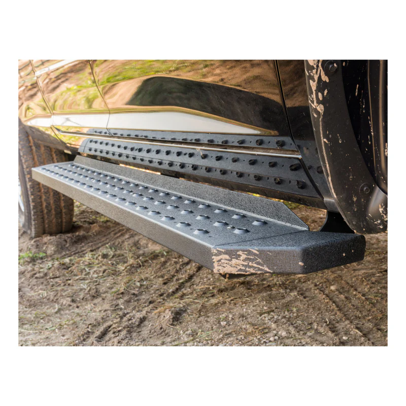 ARIES RidgeStep 6-1/2" x 85" Black Steel Running Boards Model 2055552 - Image 14